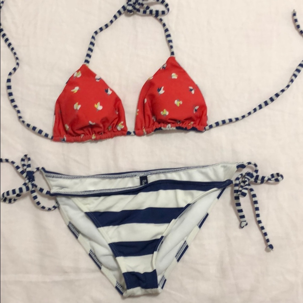 Splendid reversible top bathing suit set